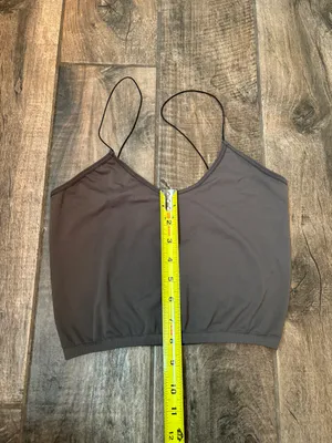 Free People Gray Cropped Tank Top thumbnail 9