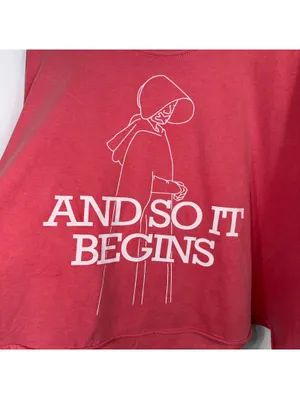 Comfort Colors And So It Begins Crop Tee 2XL thumbnail 2