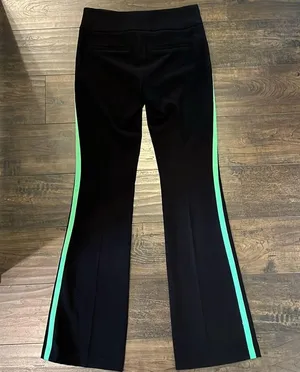 Alice + Olivia NWT - Bootcut Pants - Garden Black Green thumbnail 4