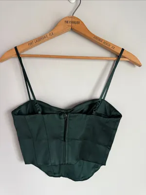 Aritzia Sunday Best Minx Satin Bustier XS thumbnail 3