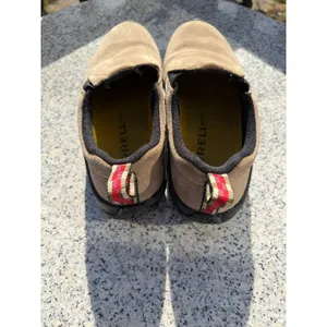 Merrell Women 8.5 Jungle Moc Taupe Suede Slip On Casual Hiking Walking Shoes thumbnail 2