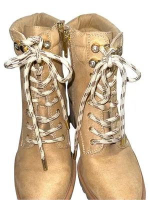 Jlo Women's Tan Lace-Up Ankle Booties — Casual Outdoor Style thumbnail 6