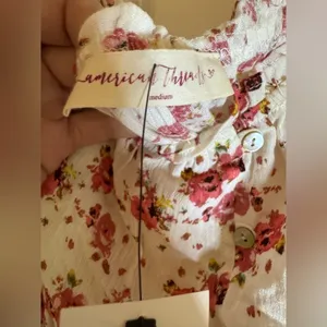 NWT American Threads Off Shoulder‎ Floral Dress, M thumbnail 5