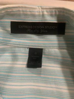 Express Design Studio Classic Fit Button Down Blouse thumbnail 5