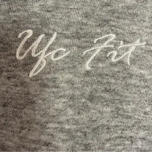 UFC Fit Women's Cropped Gray Zip-Up Hoodie with Drawstring Medium thumbnail 4