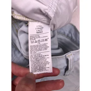 Old Navy Barrel Leg Jeans Womens 2 Tall Light Blue High Rise‎ Denim thumbnail 3