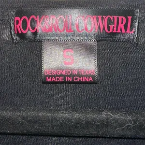 Rock & Roll Cowgirl Land of the Free Graphic Tee‎ S thumbnail 3