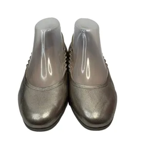 ECCO Size 8 Ballet Flat Shoes Incise Enchant Metallic Bronze Leather Ballerina thumbnail 2