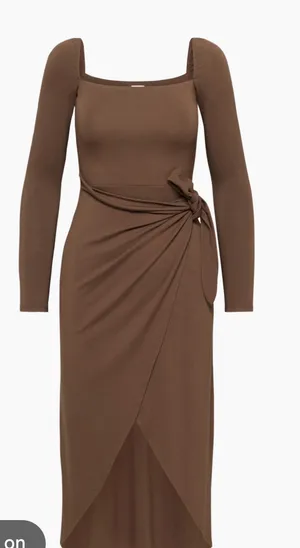 Aritzia wilfred saturn long sleeve midi dress size medium thumbnail 1