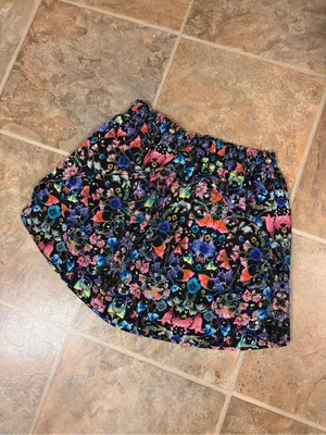 LULULEMON Hotty Hot High Rise Skirt Women’s 12 Flowerscope Black Tennis Golf thumbnail 2