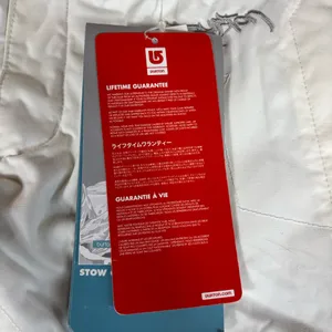 Burton Women's Dryride Stow Cargo Snow Pant XS White Rock Salt New With Tags thumbnail 8