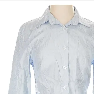 Mode Mischief Oversized Cinch Shirt Striped Cotton‎ Button Down XS Long Sleeve thumbnail 10