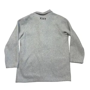 Disney Store Fleece Jacket Womens L Light Gray Mickie & Minnie Button Disneyland thumbnail 2