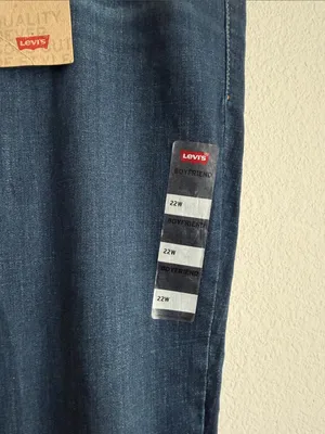 Levi's Boyfriend Jeans in Cobalt Layer Blue, Plus-Size 22W, NWT thumbnail 8