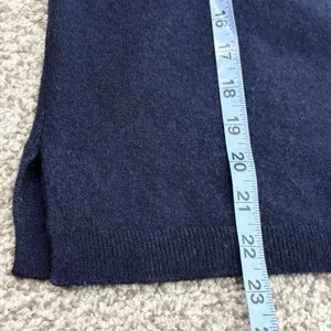 J.Crew‎ Cashmere Sweater Women SM Navy Blue Pop Art Graphic Intarsia Knit Top thumbnail 9