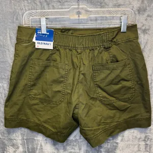 2230 | NWT Old Navy OG Chino High-Rise Utility Shorts Olive Green Womens M thumbnail 2