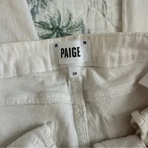 Paige Kylie Crop Jeans White 28 Skinny Stretch thumbnail 17