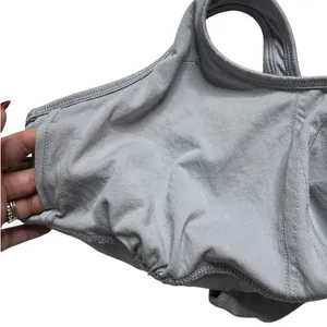 Reebok Light Gray Sports Bra Moisture Wicking Sz XL thumbnail 10