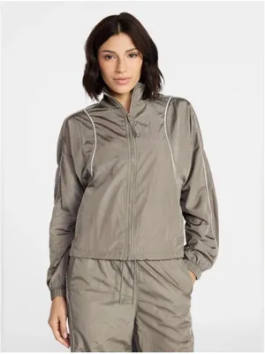 Avia Taupe Grey Fog Windbreaker Bomber Golf Jacket women’s size small thumbnail 2