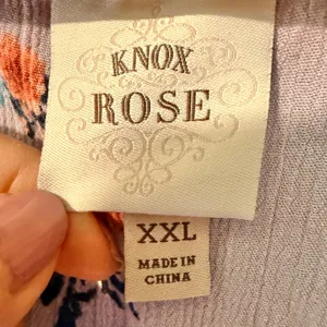 Knox‎ Rose Lavender Floral Tiered Maxi Dress XXL V-Neck Rayon Boho Fits L, XL thumbnail 2