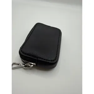 Guess Los Angeles Black Saffiano Mini Coin Purse Key Pouch Clip On‎ Accessory thumbnail 4