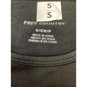 Free Country Womens Small Black Long‎ Sleeve Performance Athletic Top Shirt Base thumbnail 3