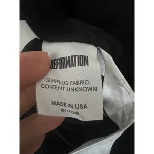 $258 Reformation Cut Out Tie Front Jumpsuit Black 4 thumbnail 6