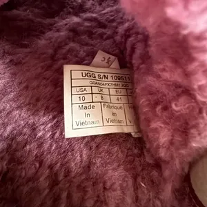 UGG Fluff Yeah Slide Slipper Womens 10 Pink Purple Sheepskin Slingback Sandal thumbnail 4