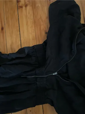 VUORI Short Sleeve Coastline Jumpsuit ~ Black XS twill thumbnail 6