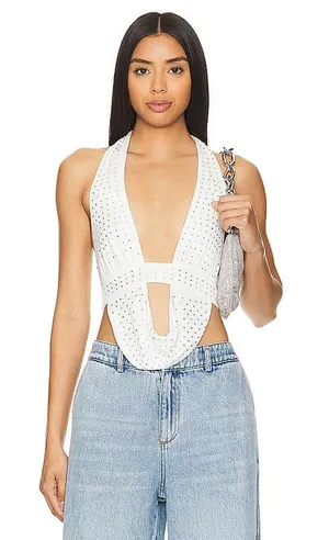superdown Rhinestone Crop Top thumbnail 1