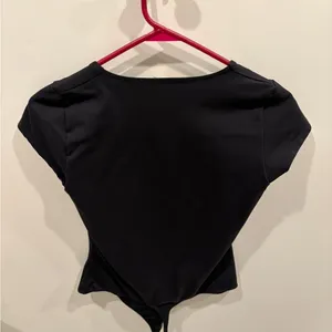 Free People Square Eyes Bodysuit Size Large in Black thumbnail 2