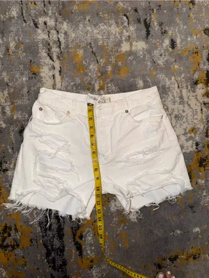NWT We The Free People Maggie White Distressed Shorts size 26 thumbnail 6