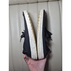 Wendy Black Hey Dude Casual Slip-On Men’s Shoe with Speckled White Sole thumbnail 8