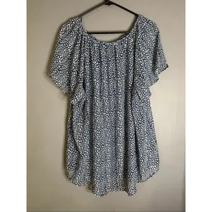 Boutique Pink Blue Leopard Print Chiffon Short Sleeve Top Bundle XL NWOT thumbnail 6