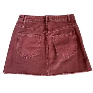 Free People We The Free Plum Zipper Front Mini Skirt thumbnail 7