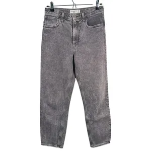 Abercrombie & Fitch The Mom High Rise Jeans 26 (2s) Gray Acid Wash 90s Grunge thumbnail 2