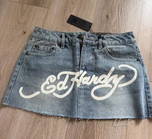 Ed Hardy Mini Skirt denim thumbnail 1