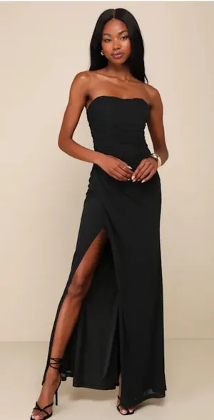Lulus Black Maxi Dress thumbnail 1