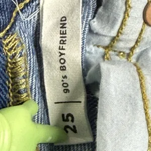 PacSun Eco Two-Tone '90s Boyfriend Jeans Size 25 Straight Cropped Leg Streetwear thumbnail 5