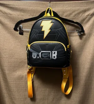 Loungefly DC Comics Black ADAM Light UP Cosplay Mini Backpack thumbnail 1