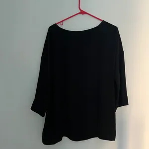 BABATON ARITZIA Women's Mortensen Black 3/4 Sleeve Oversized Blouse Size 2 (S) thumbnail 3
