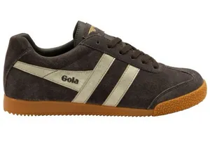 Gola Anthropologie Harrier Mirror Suede Sneakers in Mocha / Gold / Gum NWOB thumbnail 1