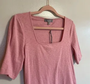 𝅺marled Essentials Prink Short Sleeve Top Size XS thumbnail 7
