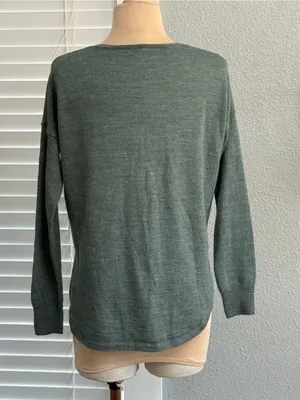 Madewell Southstar Merino Wool Blend Sweater Size XS Scoop Neck thumbnail 3