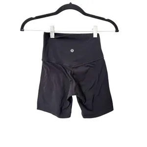 LULULEMON Align High Rise Athletic Short Black Sz 2 thumbnail 3