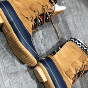 Khombu brown and blue boots thumbnail 6
