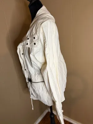Sanctuary Clothing Cream Cotton Utility Safari Jacket with Hood thumbnail 2