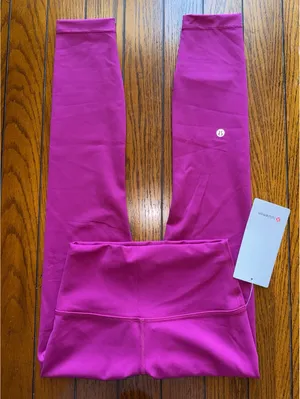 Lululemon Wunder Train High Rise 25” Magenta Purple Size 4 NWT thumbnail 1