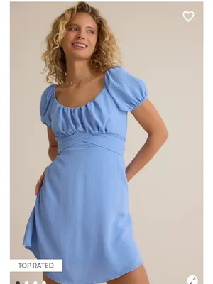 Altar'd State dusty Blue Mini Dress Ladies/jrs XL thumbnail 10