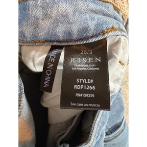 Risen Los Angeles High Rise Straight Leg Jeans Medium Wash Size 26/3 thumbnail 2